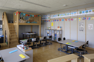 Bildergalerie Schulhaus Glattpark - Balz Murer - Einrichtung Klassenzimmer